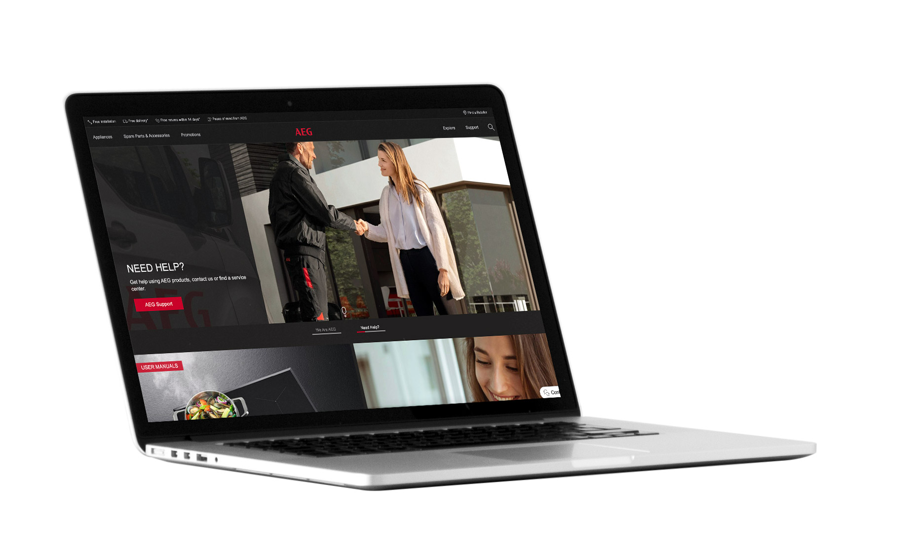 AEG Homepage Screenshot