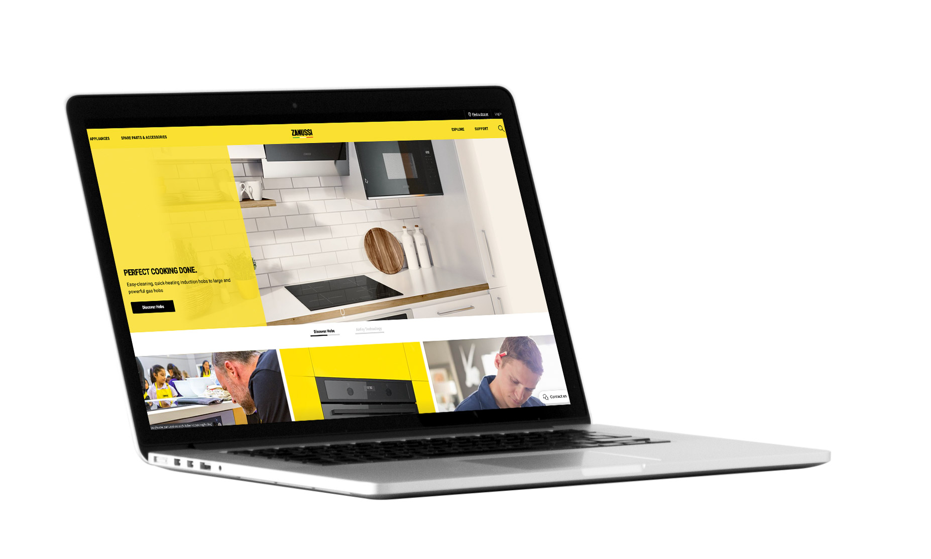 Screenshot of Egger Website